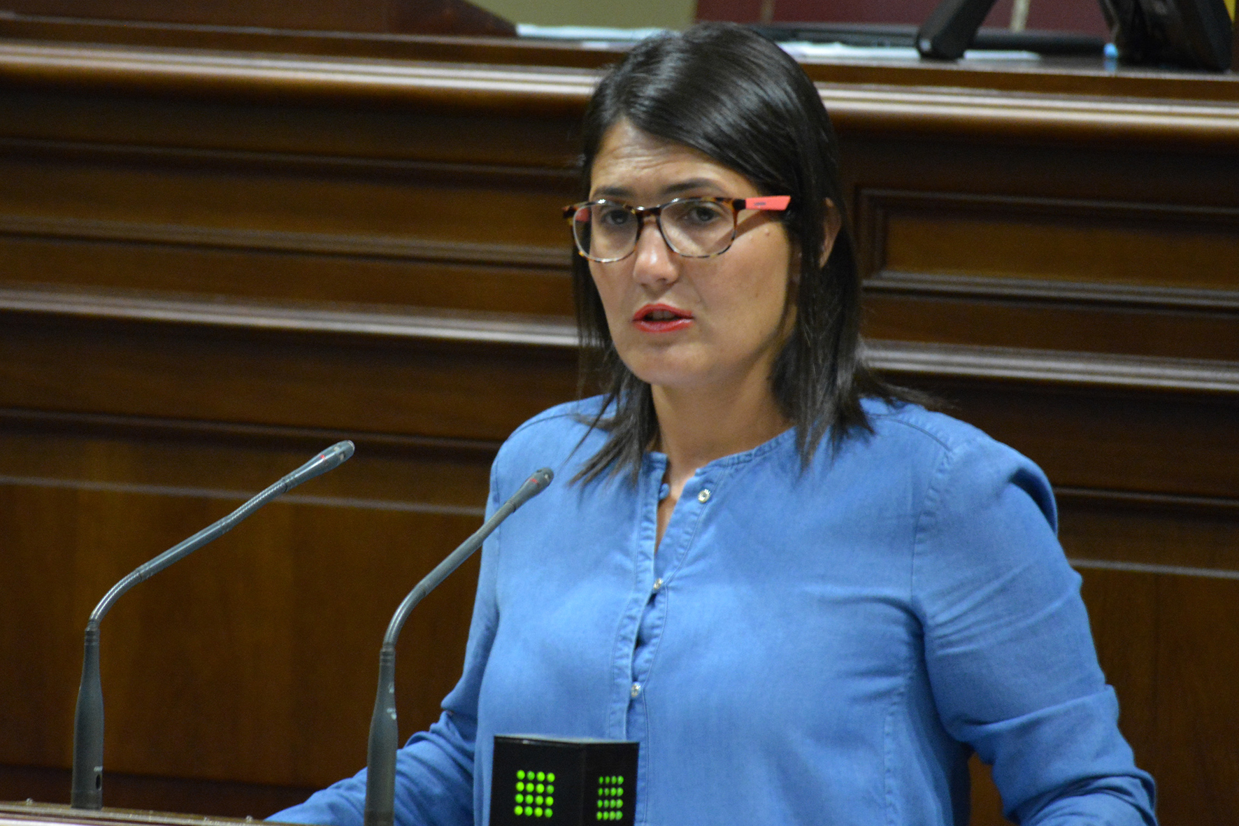 Ana González demanda en el Parlamento al Gobierno canario que se ponga al día con los asuntos de El Hierro