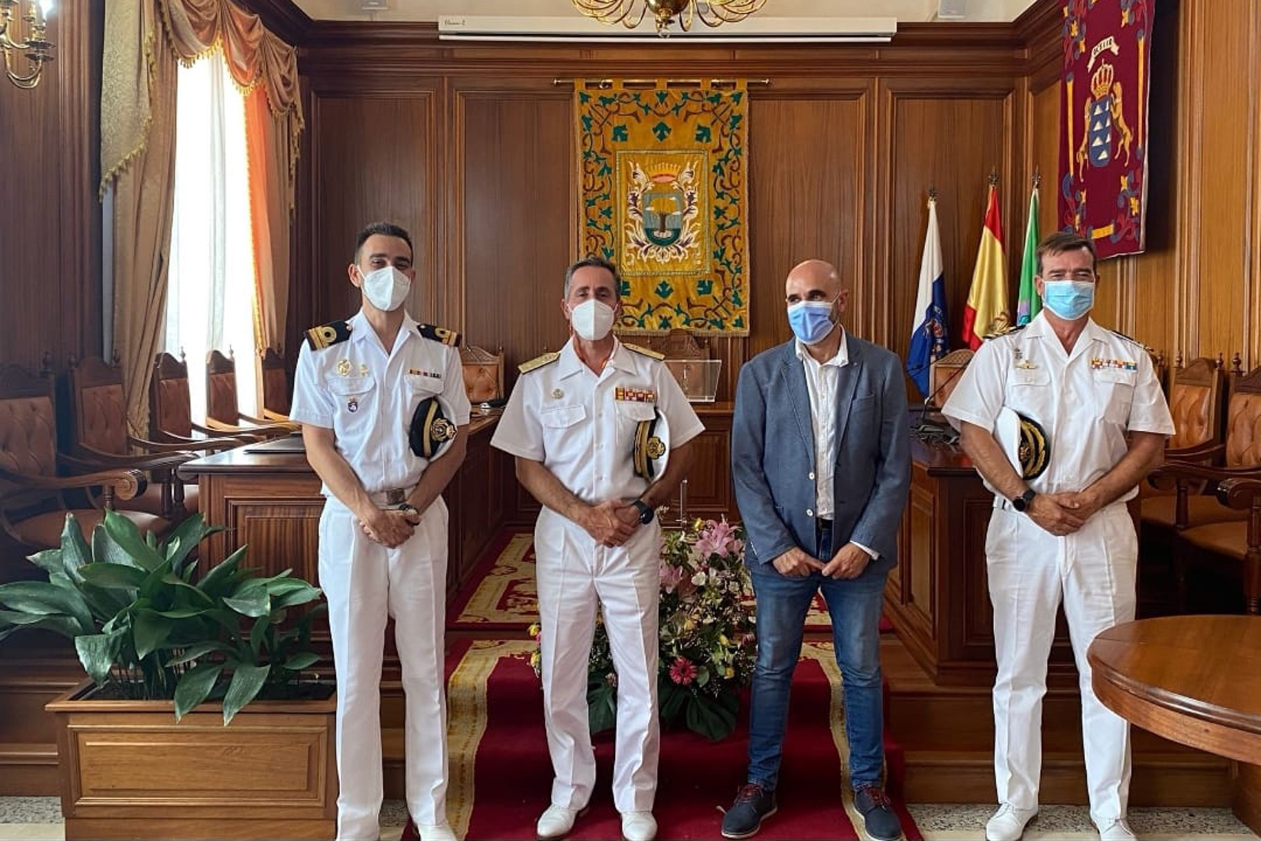 El Mando naval de Canarias visita el Ayuntamiento de Valverde
