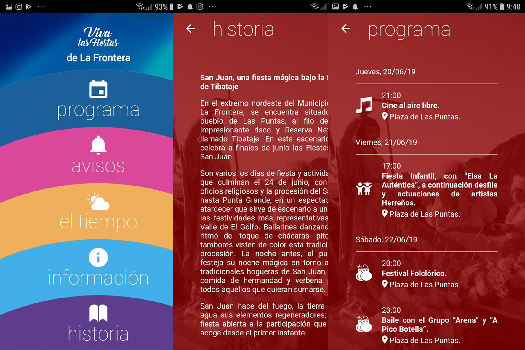 La Frontera lanza una App con la programación de las fiestas del municipio
