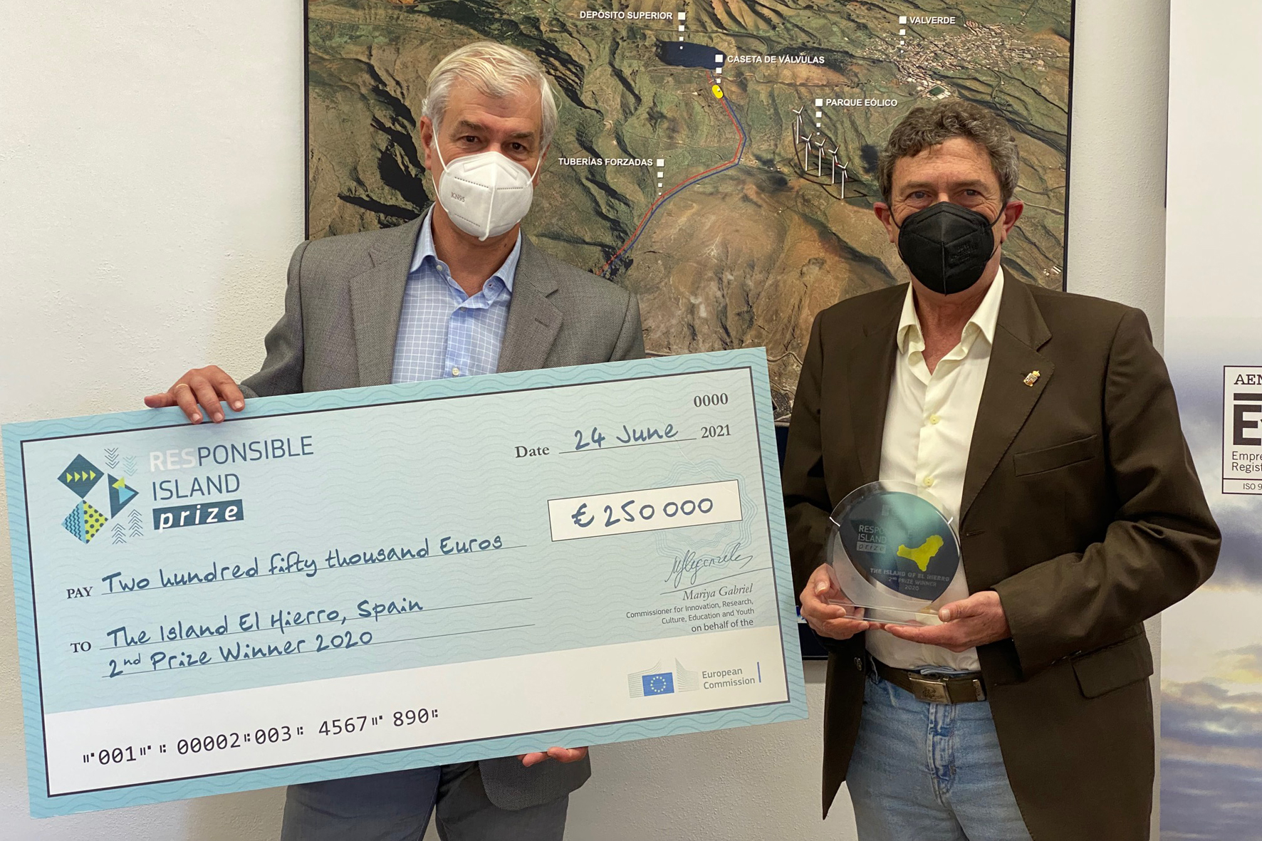 El Hierro galardonada por la Unión Europea en el RESponsible Island Prize