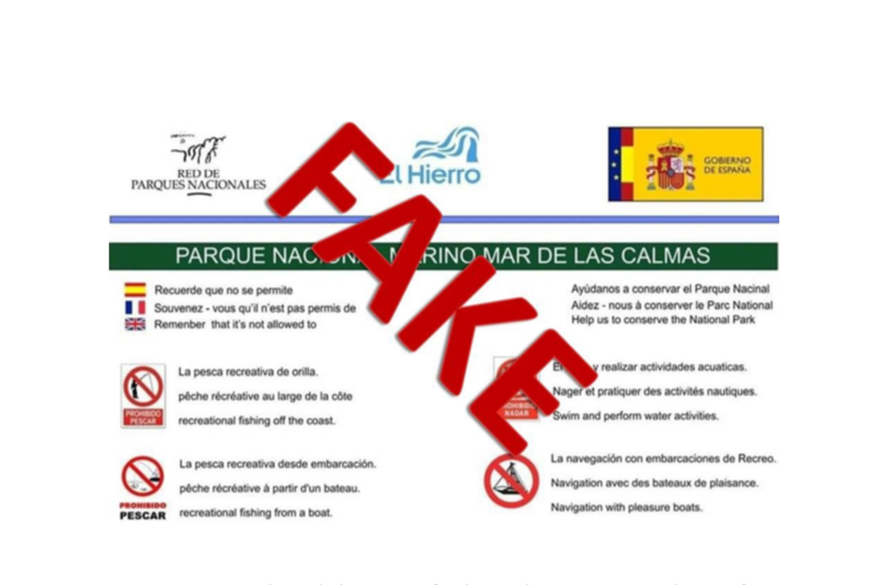 MITECO denuncia la difusión de información fraudulenta sobre el proyecto de Parque Nacional Marino de El Hierro