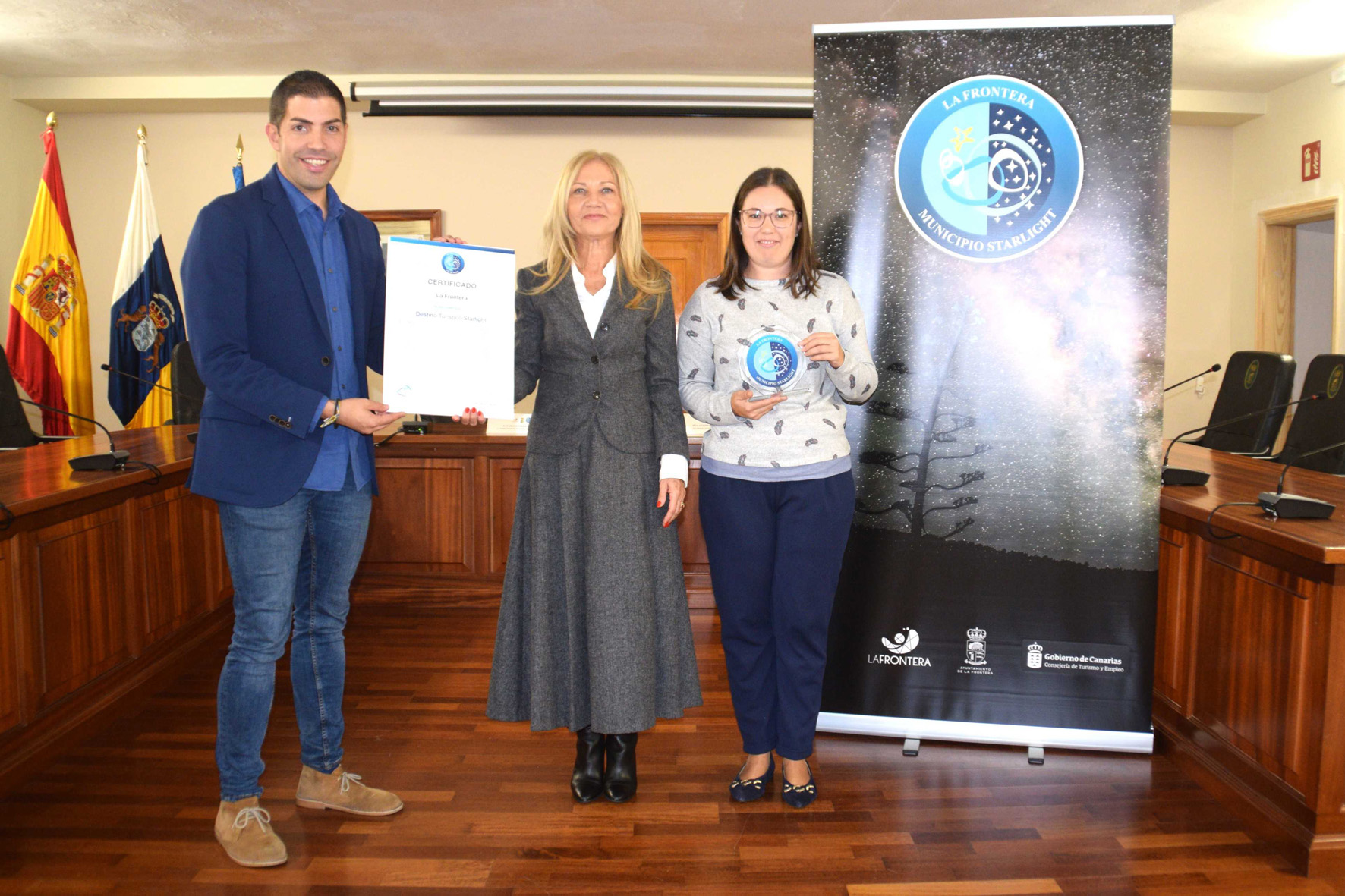 El Ayuntamiento de La Frontera obtiene la certificación de municipio Starlight
