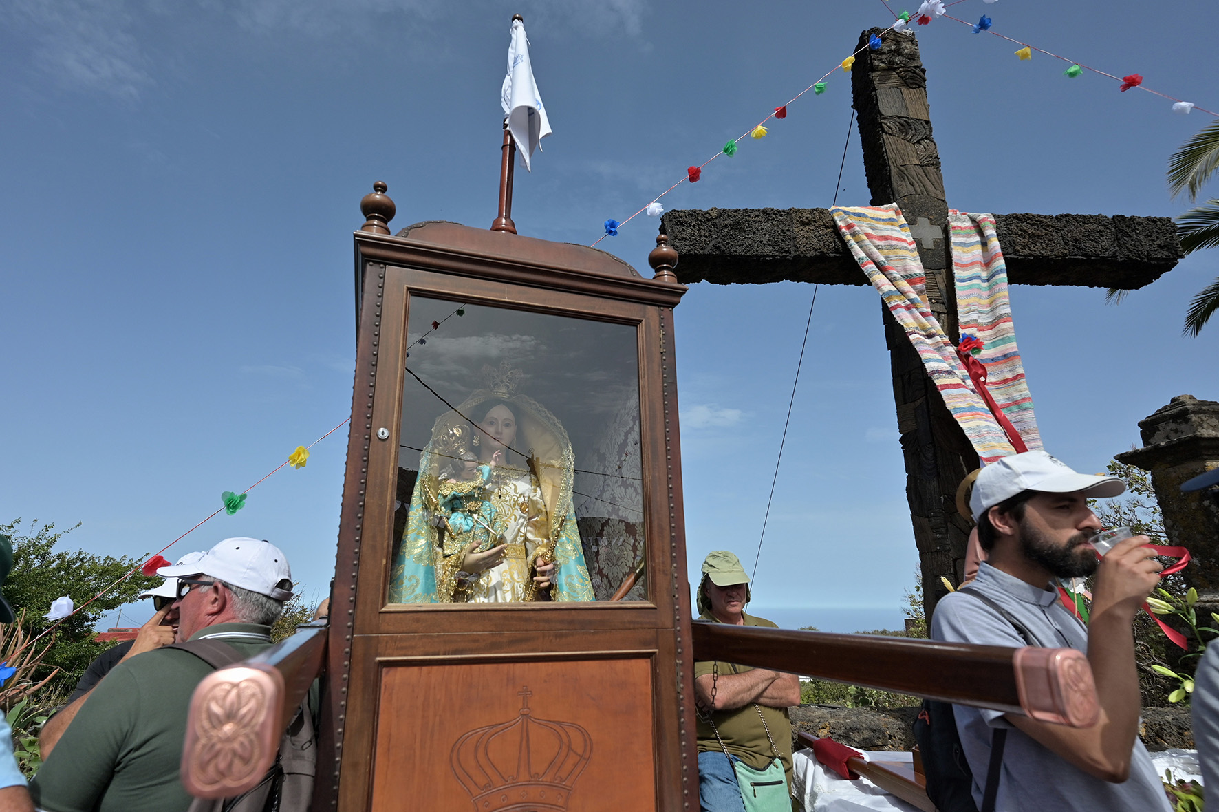 El Hierro se prepara para despedir a la patrona herreña en La Subida de la Virgen de Los reyes