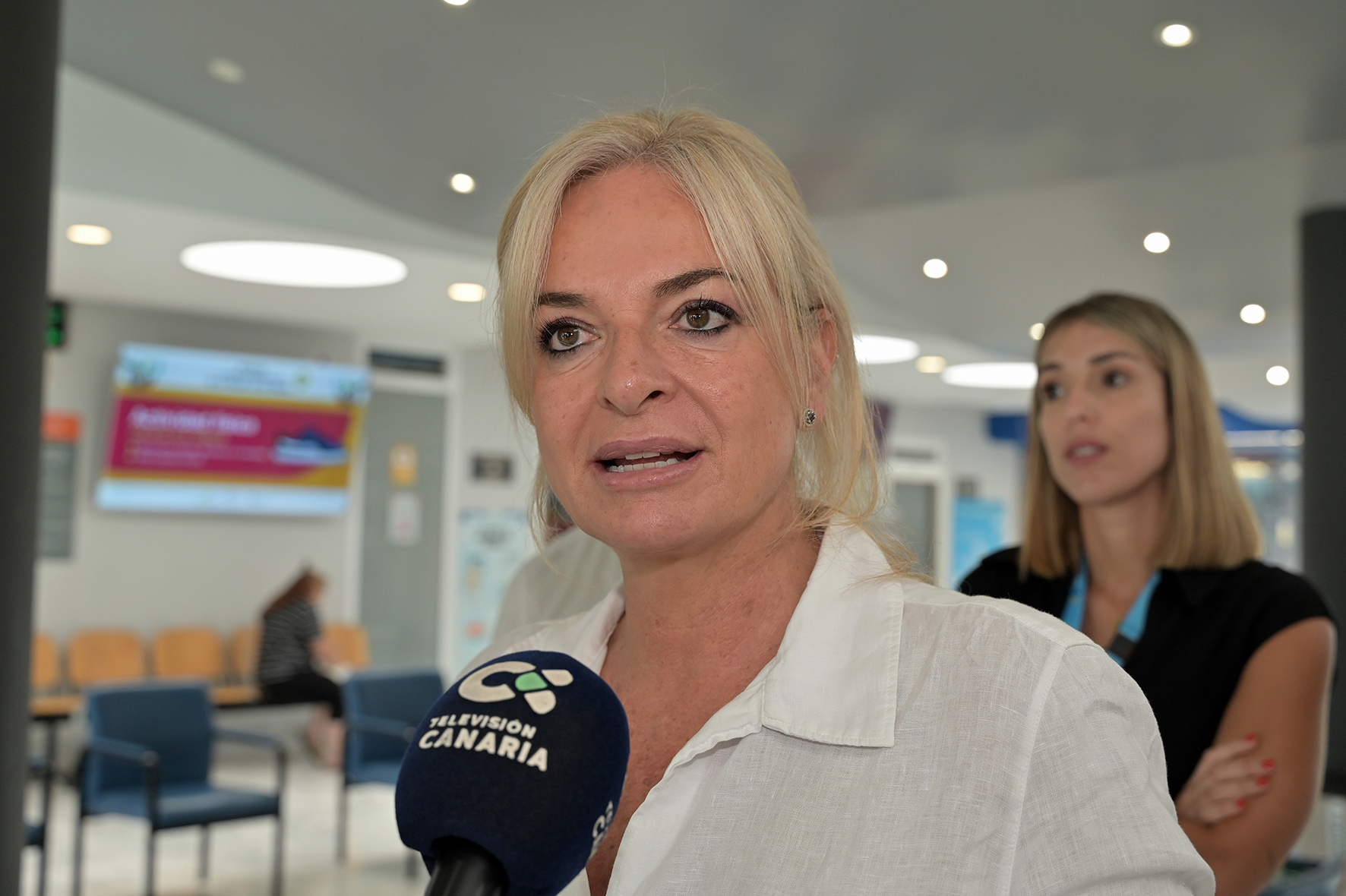 Esther Monzón visita las obras de ampliación del Hospital Insular de El Hierro