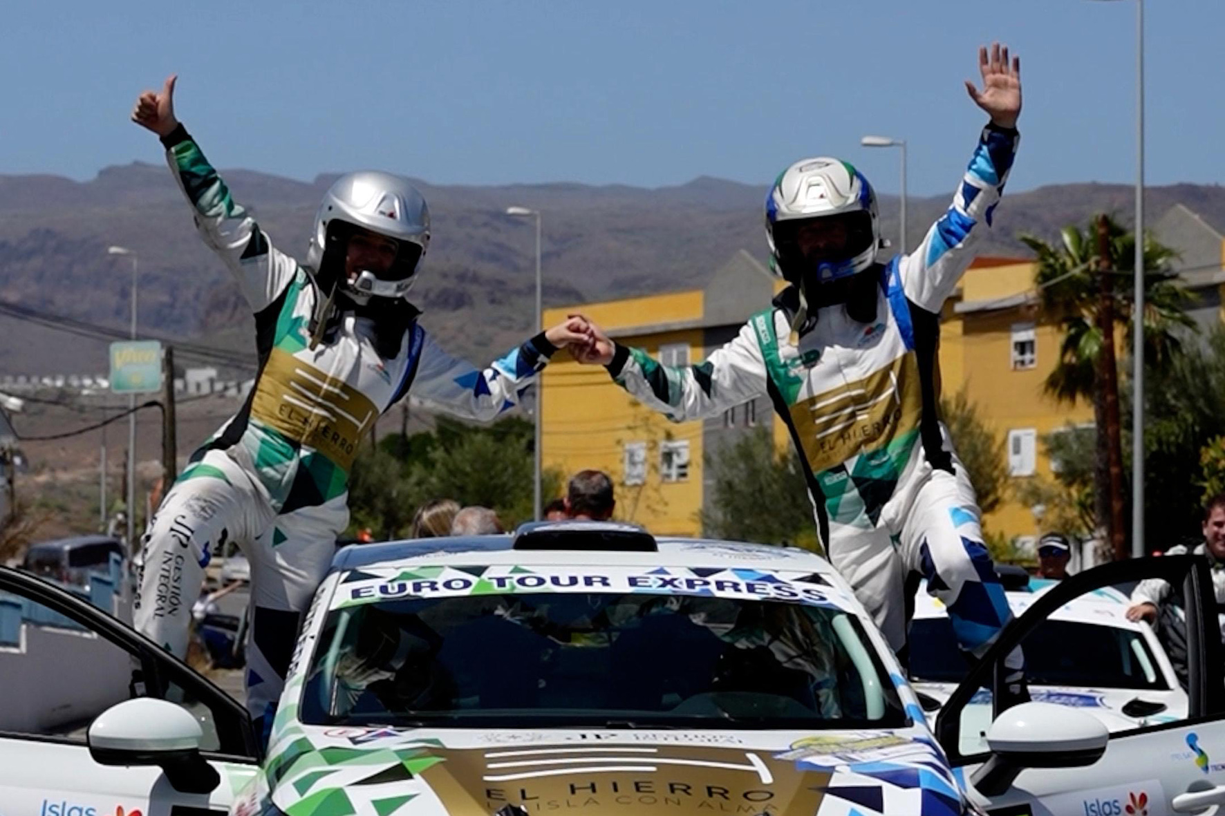 Los herreños Zosimo Hernández y Mayte Gutiérrez hacen historia en el Rally Islas Canarias WRC