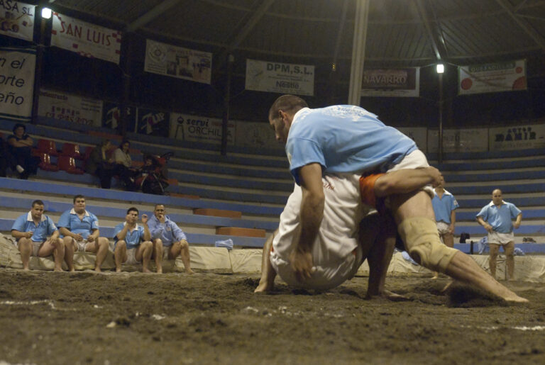 El terrero de luchas Martín de El Pinar acoge la Luchada Institucional del Día de Canarias