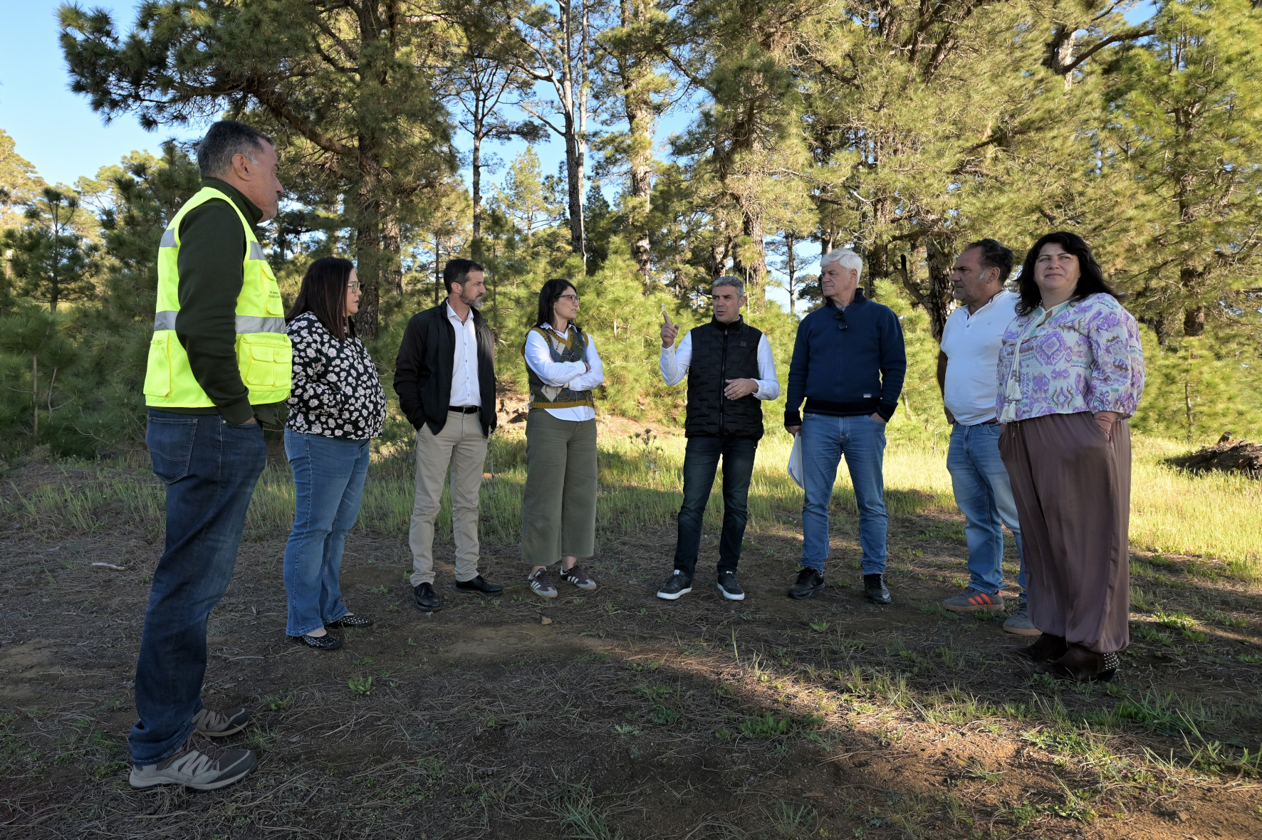 Gobierno de Canarias, Cabildo y Ayuntamiento de El Pinar visitan los terrenos donde se ubicará la nueva balsa de agua de riego agrícola de El Pinar