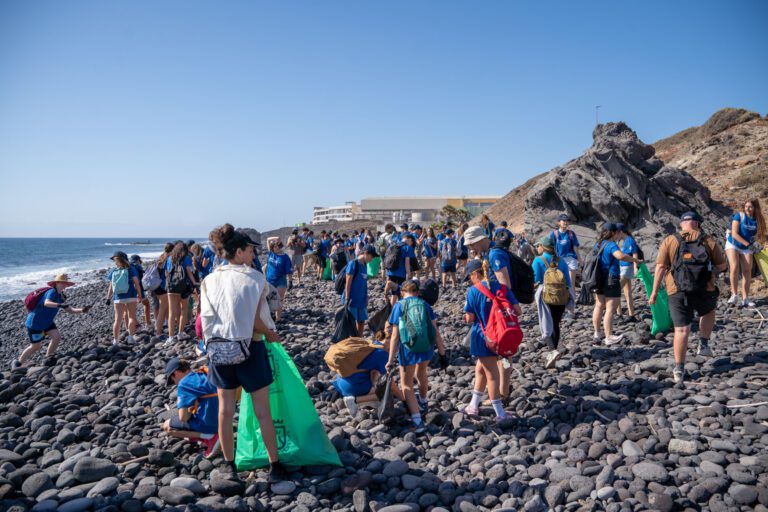 Fred. Olsen Express moviliza a más de 90 voluntarios en una acción de limpieza del litoral en tres playas entre Arafo y Güímar