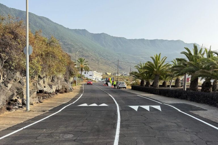 El Cabildo instala nuevos elementos para reducir la velocidad en la red insular de carreteras