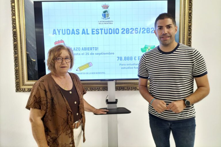 El Ayuntamiento de La Frontera abre el plazo de solicitud de ayudas a estudiantes que cursen estudios fuera de la isla