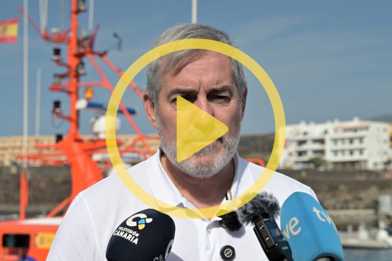 Clavijo analiza la situación y las necesidades de los recursos de acogida y asistencia sanitaria en El Hierro
